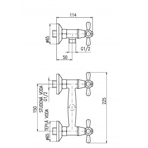 Смеситель для душа Rav Slezak Morava MK780.5SM. Фото 3