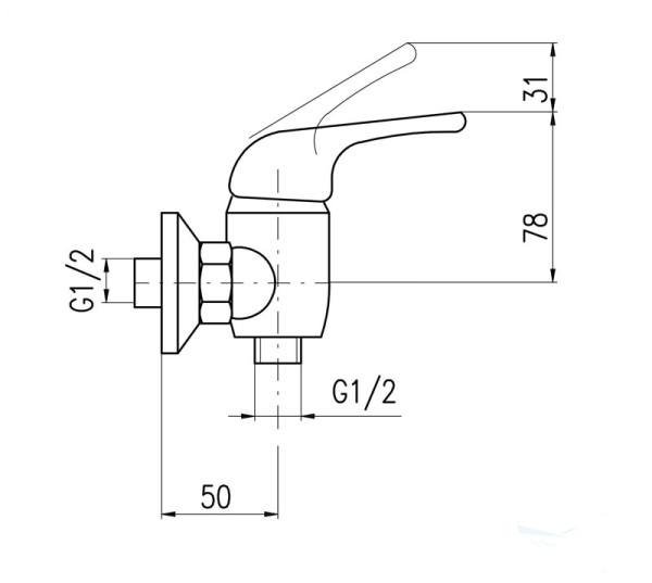 Смеситель для душа Rav Slezak Sazava SA580.5. Фото 3