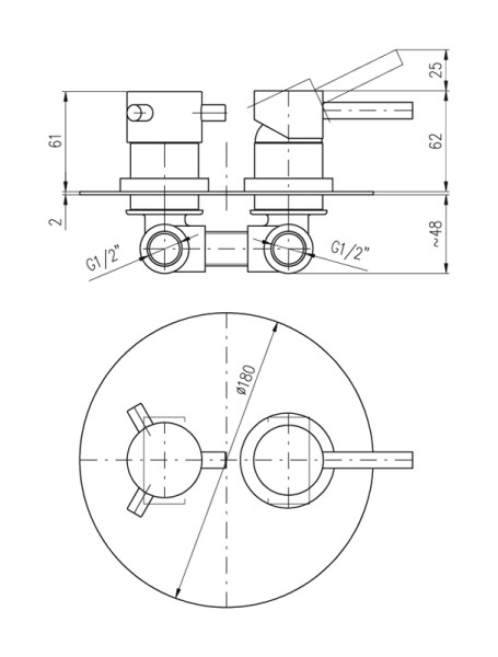 Смеситель для душа Rav Slezak Seina SE986KCMAT. Фото 2