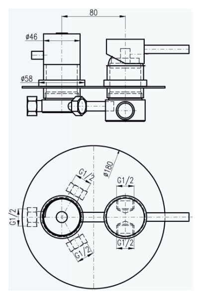 Смеситель для душа Rav Slezak Seina SE987.3. Фото 2