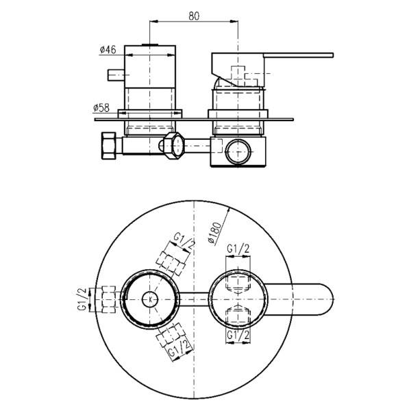 Смеситель для душа Rav Slezak Zambezi ZA087.3. Фото 2