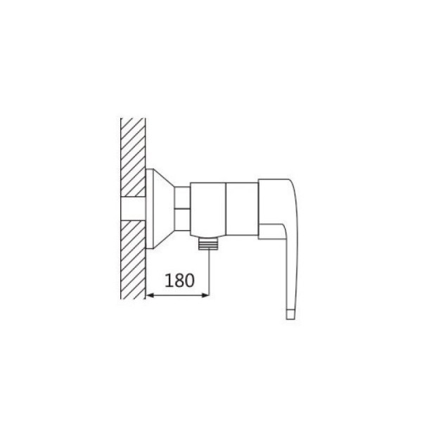 Смеситель для душа Shevanik S5016, хром. Фото 2