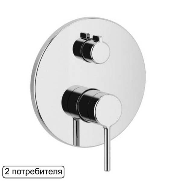 Смеситель для душа скрытого монтажа EXCELLENT Pi AREX.1245CR (хром). Фото 1