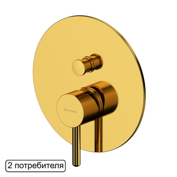 Смеситель для душа скрытого монтажа WHITECROSS Y Y1235GL (золото). Фото 1