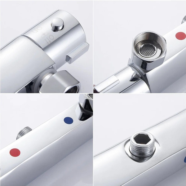 Смеситель для душа термостатический Haiba HB20809, хром. Фото 2