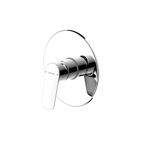 Смеситель для душа встраиваемый на 1 потока Bravat Rhein PB8429564CP-ENG, хром. Фото 1