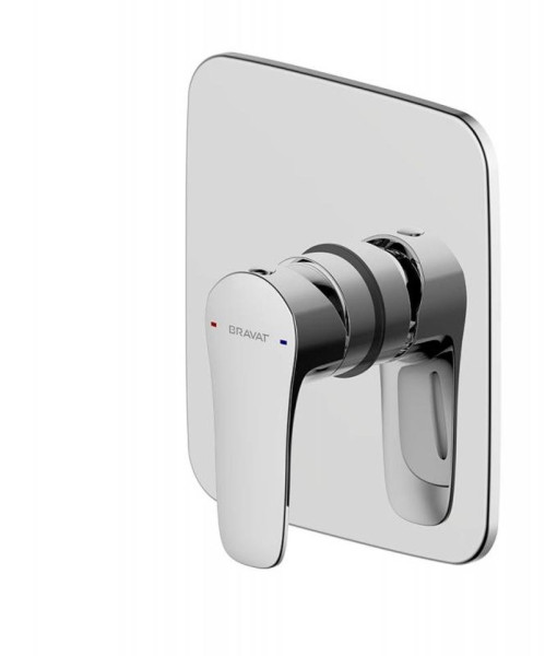 Смеситель для душа встраиваемый на 1 потока Bravat Source PB8173218CP-ENG, хром. Фото 1