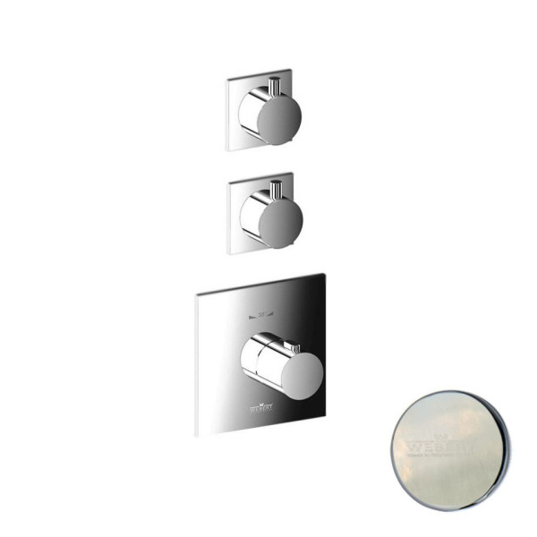 Смеситель для душа встраиваемый с термостатом Webert Elio EL971402345, никель. Фото 1