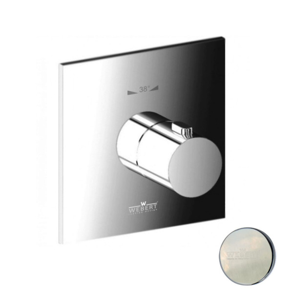 Смеситель для душа встраиваемый с термостатом Webert Elio EL972101345, никель. Фото 1