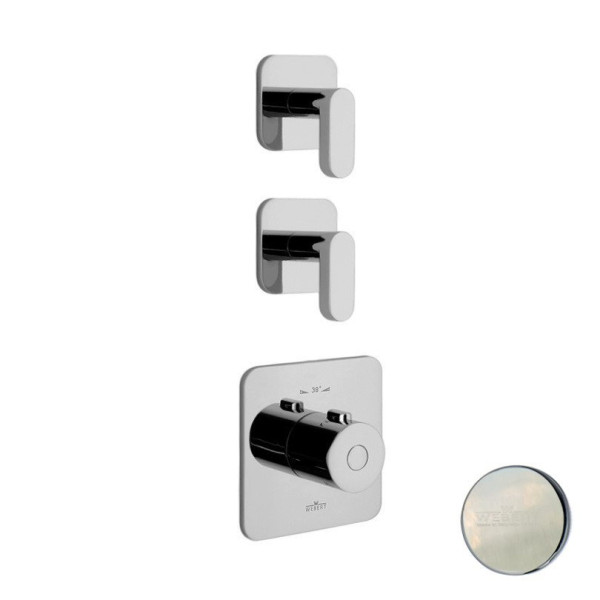 Смеситель для душа встраиваемый с термостатом Webert Living LV971402345, никель. Фото 1