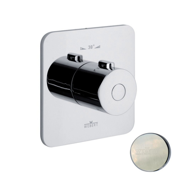 Смеситель для душа встраиваемый с термостатом Webert Living LV972101345, никель. Фото 1