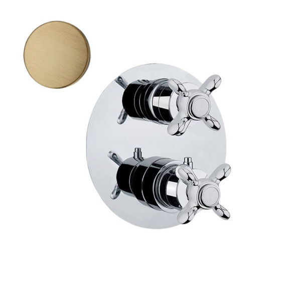 Смеситель для душа встраиваемый с термостатом Webert Ottocento OT970902065, бронза. Фото 1