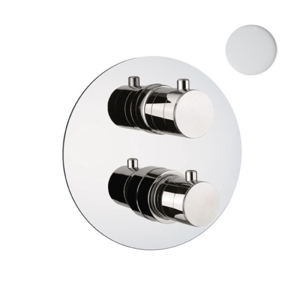 Смеситель для душа встраиваемый с термостатом Webert Sax Evolution SE970903740, белый. Фото 1