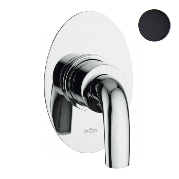 Смеситель для душа встраиваемый Webert Aria AC0680560, черный. Фото 1