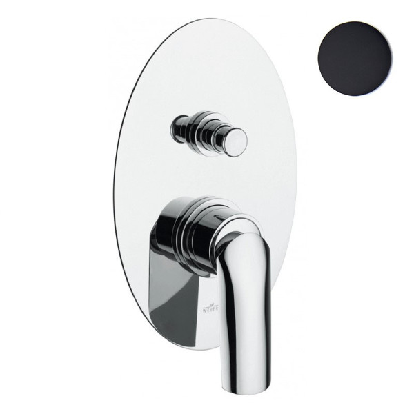 Смеситель для душа встраиваемый Webert Aria AI860101560, черный. Фото 1