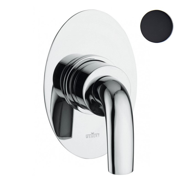 Смеситель для душа встраиваемый Webert Aria AI880101560, черный. Фото 1