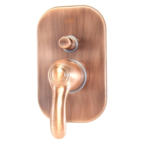 Смеситель для душа встраиваемый Webert Aurora AU860101060, медь. Фото 1