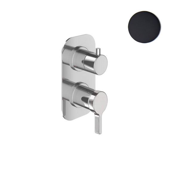 Смеситель для душа встраиваемый Webert Coral CO860101560, черный. Фото 1