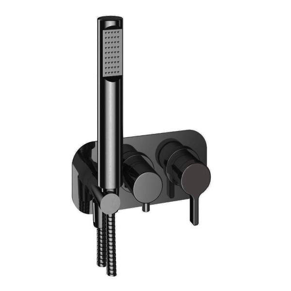 Смеситель для душа встраиваемый Webert Coral CO860512560, черный. Фото 1