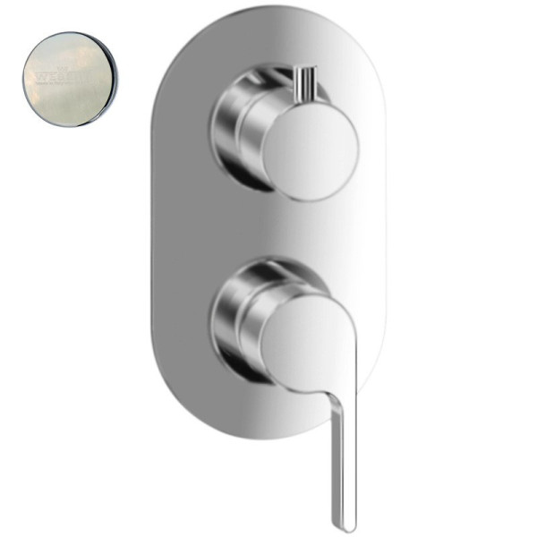 Смеситель для душа встраиваемый Webert DoReMi DR860101345, никель. Фото 1