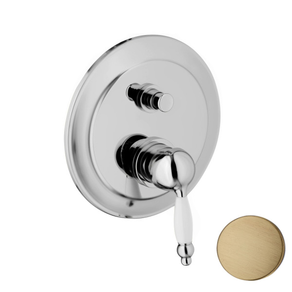 Смеситель для душа встраиваемый Webert Dorian DO860101065, бронза. Фото 1