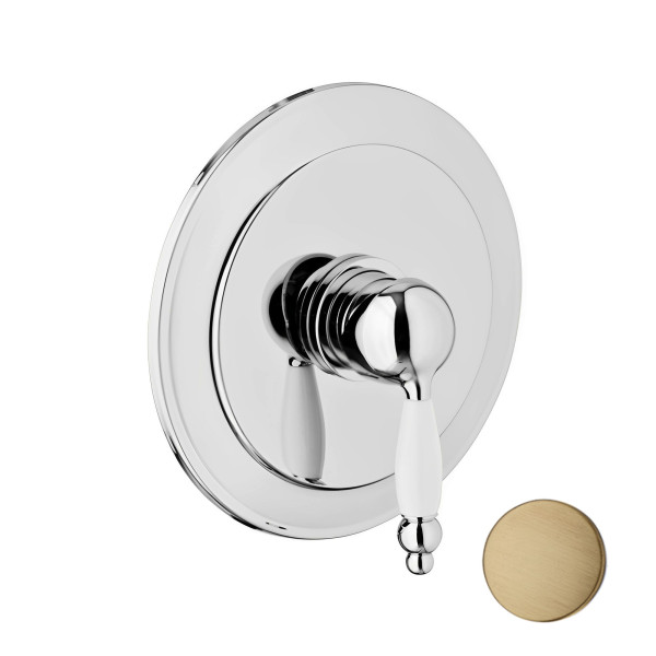 Смеситель для душа встраиваемый Webert Dorian DO880101065, бронза. Фото 1