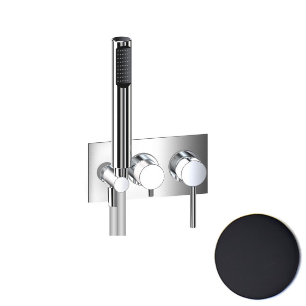 Смеситель для душа встраиваемый Webert Elio EL860512560, черный. Фото 1