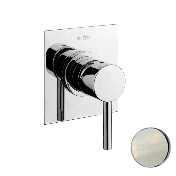 Смеситель для душа встраиваемый Webert Elio EL880101345, никель. Фото 1