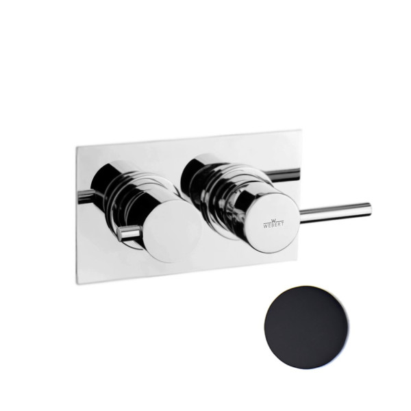 Смеситель для душа встраиваемый Webert Elio EL880601560, черный. Фото 1