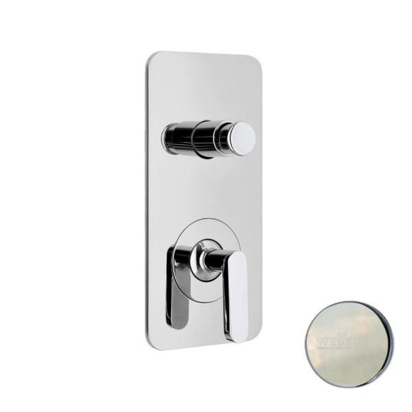 Смеситель для душа встраиваемый Webert Living LV860101345, никель. Фото 1