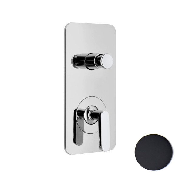 Смеситель для душа встраиваемый Webert Living LV860101560, черный. Фото 1