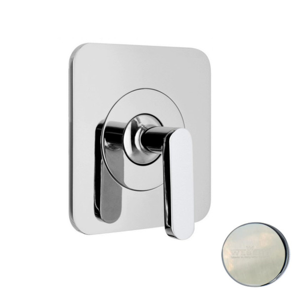 Смеситель для душа встраиваемый Webert Living LV880101345, никель. Фото 1