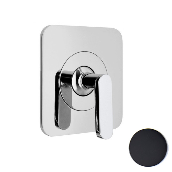 Смеситель для душа встраиваемый Webert Living LV880101560, черный. Фото 1