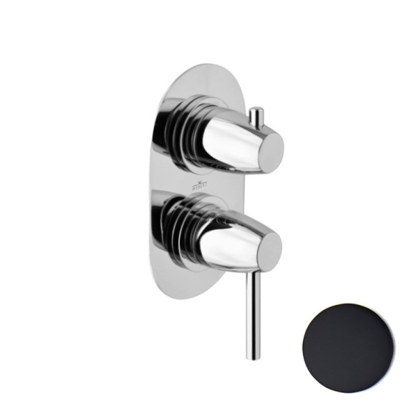 Смеситель для душа встраиваемый Webert Opera Moderna OE860101560, черный. Фото 1