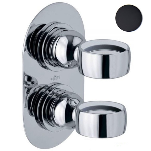 Смеситель для душа встраиваемый Webert Opera OA860101560, черный. Фото 1