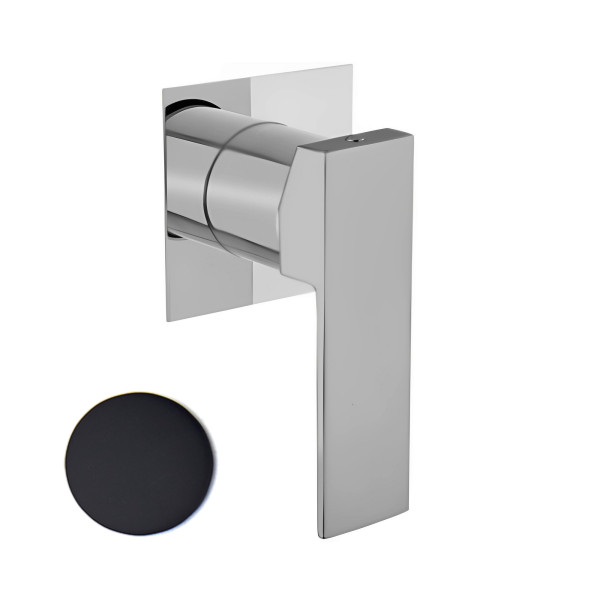 Смеситель для душа встраиваемый Webert Pegaso PE880101560, черный. Фото 1