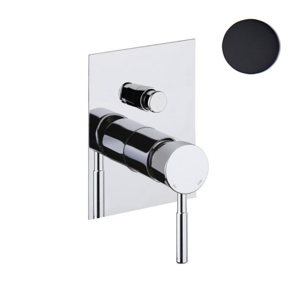 Смеситель для душа встраиваемый Webert Rimini RI860101560, черный. Фото 1