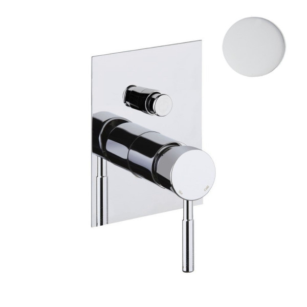 Смеситель для душа встраиваемый Webert Rimini RI860101740, белый. Фото 1