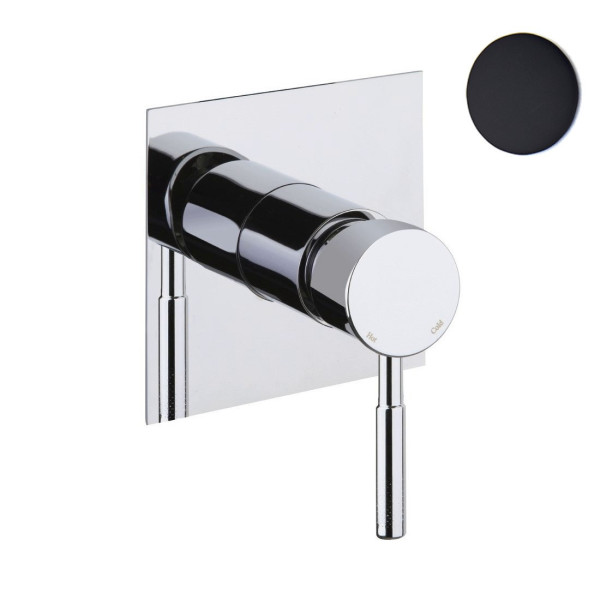 Смеситель для душа встраиваемый Webert Rimini RI880101560, черный. Фото 1