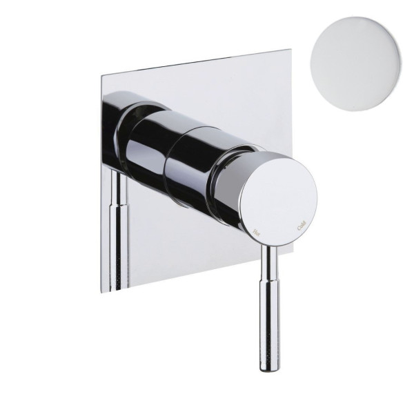 Смеситель для душа встраиваемый Webert Rimini RI880101740, белый. Фото 1