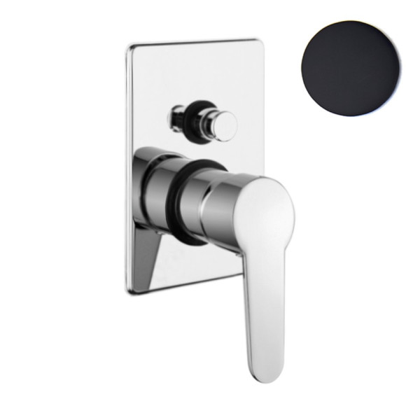 Смеситель для душа встраиваемый Webert Sax Evolution SE860101560, черный. Фото 1