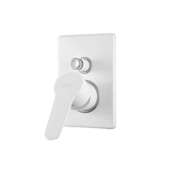 Смеситель для душа встраиваемый Webert Sax Evolution SE860101740, белый. Фото 4