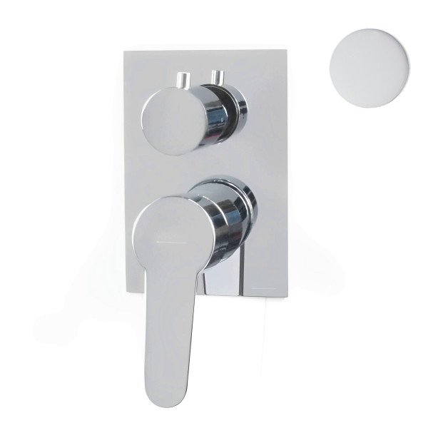 Смеситель для душа встраиваемый Webert Sax Evolution SE880601740, белый. Фото 1