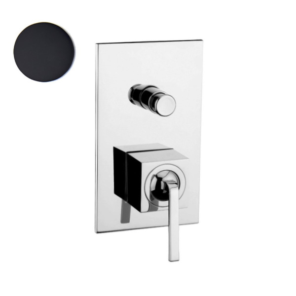 Смеситель для душа встраиваемый Webert Wolo WO860101564, хром/черный. Фото 1