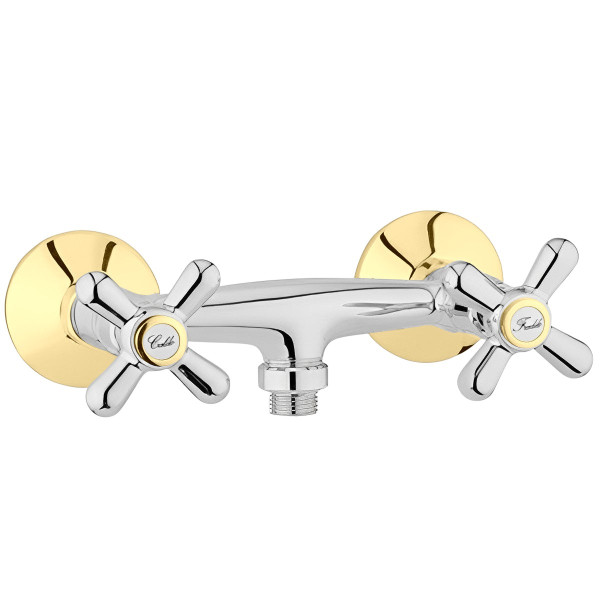 Смеситель для душа Webert Armony AM760102017, хром/золото. Фото 1