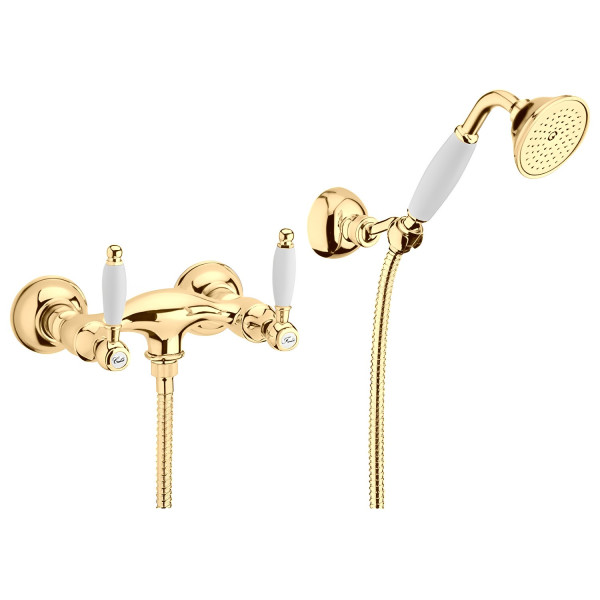 Смеситель для душа Webert Dorian DO760101010, золото. Фото 1