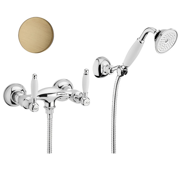 Смеситель для душа Webert Dorian DO760101065, бронза. Фото 1