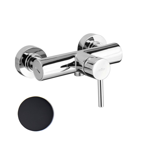 Смеситель для душа Webert Elio EL870102560, черный. Фото 1