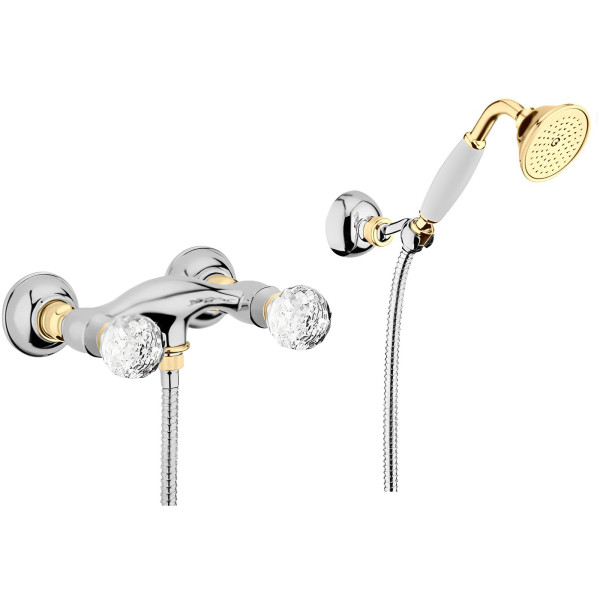 Смеситель для душа Webert Karenina KA760101017, хром/золото. Фото 1
