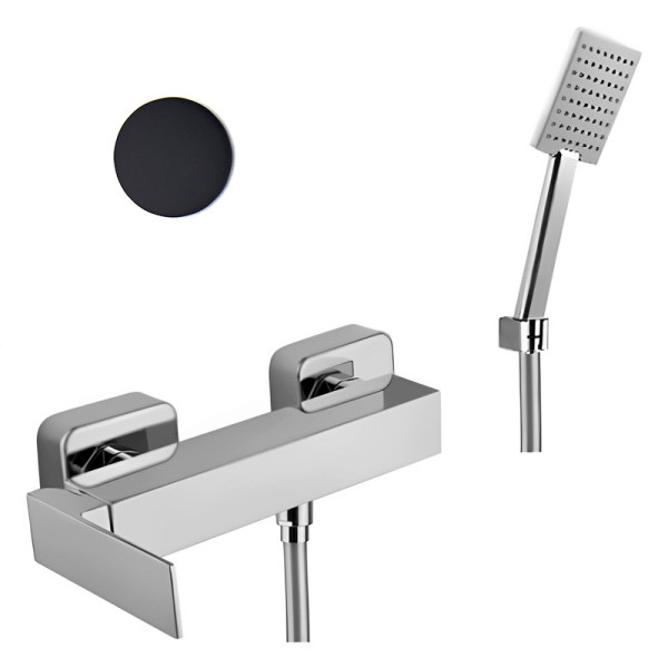 Смеситель для душа Webert Pegaso PE870101560, черный. Фото 1